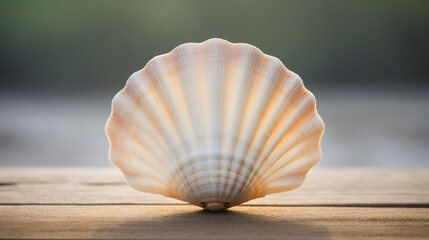 Smooth-Symmetrical-Seashell-On-Beach-Adobe-Stock