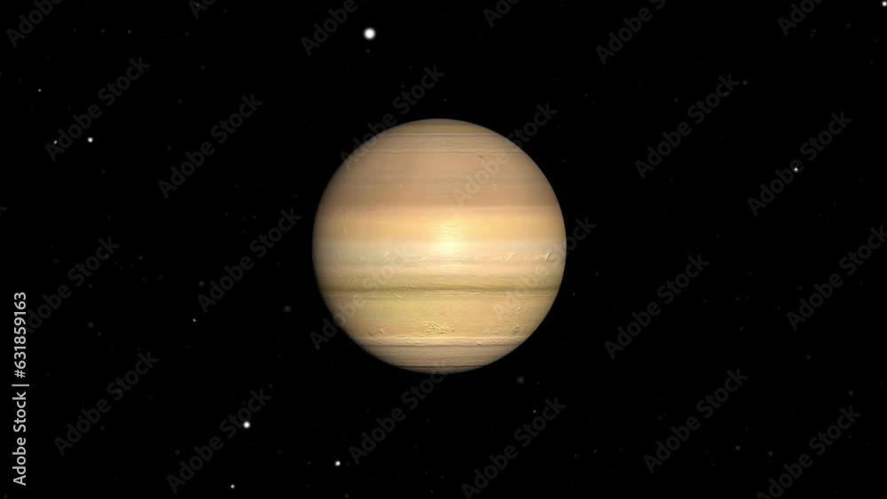 Wall mural 3d rendered animation of the planet venus isolated on the empty dark black space background
