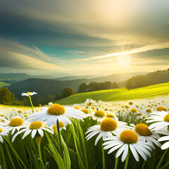 field of daisies