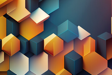 geometric abstract design background, ai generated