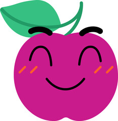 Plum Face Happy Blush Over Smile