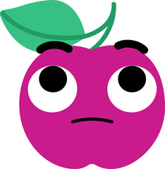 Plum Face Looking Up