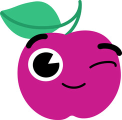 Plum Face Wink