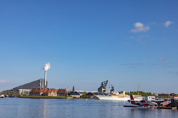 Walking along Copenhagen's canals on a beautiful spring day, Denmark, Europe