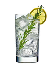 Gin Tonic, klassischer Longdrink  aus Gin und Tonic Water, isoliert vor transparenten Hintergrund. Generative AI - 631866783