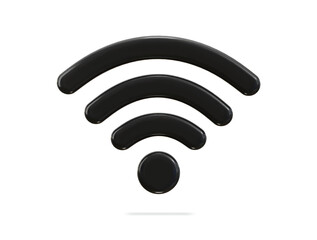 3d wifi wireless network icon vector illustration