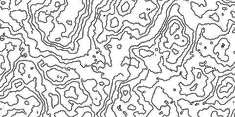 Fototapeta na wymiar Topographic line map patterns. Black Contour and textured Background. black lines on white background, vector design and Seamless Abstract topographical map.Wavy graphic background.