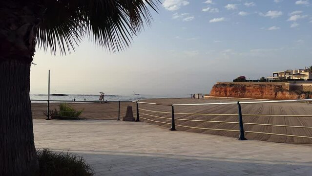 playa, cala, beach, spain, costa blanca, cabo roig, playa flamenca, sunrise, sea, mediterranean, morning, summer, water, sky, sun, ocean, landscape, nature, travel, people, silhouette, sand, vacation,