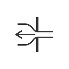 Rope uncurling icon. Graphical symbols modern, simple, vector, icon for website design, mobile app, ui. Vector Illustration