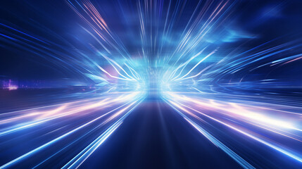 abstract image of speed motion on the road with high speed