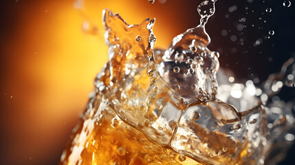 Poured into an ice-filled highball glass