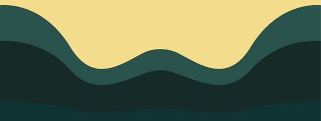 Minimalist background with green and gold color.