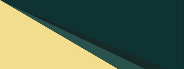 Minimalist background with green and gold color.