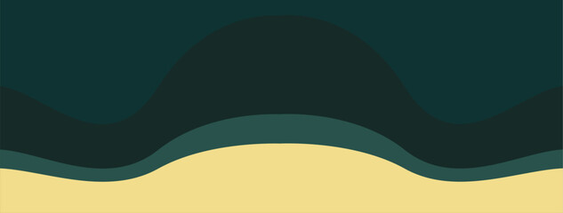 Minimalist background with green and gold color.