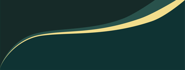 Minimalist background with green and gold color.