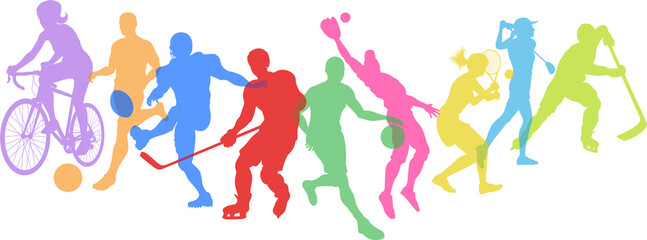 Sport Active Fitness Sports Silhouette People Set © Christos Georghiou