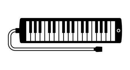 鍵盤ハーモニカのシルエット