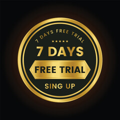 Golden 7 days free trial button sign up