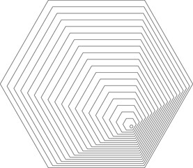 Abstract Geometric Thin Lines Vector Design Element