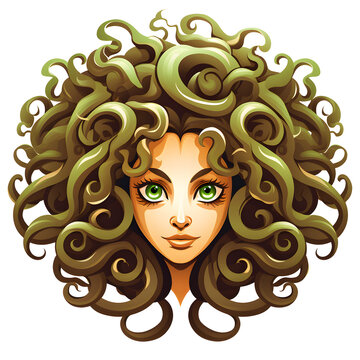 Woman Snakes Hair Stock Illustrations – 290 Woman Snakes Hair