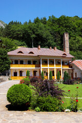 Image of Ramet Monastery, a convent for nuns situated at the entrance in the Ramet gorgesTransylvania, Romania, Europe.	