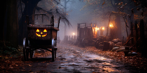 haunted hayride, Spooky attractions, Halloween fun