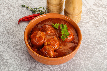 Beef Meatball with tomato sauce