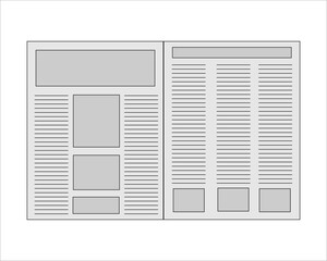 newspaper design vector illustration