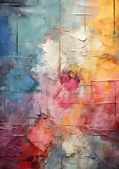 Bunter Mix: Shabby Chic Regenbogen Papierhintergrund