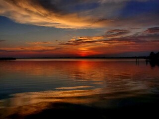 Fototapeta na wymiar Lake Dora Sunset