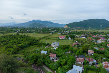 Fototapeta na wymiar View of the Aceh Besar Fisherman's Village