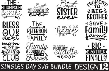 Singles Day SVG Bundle