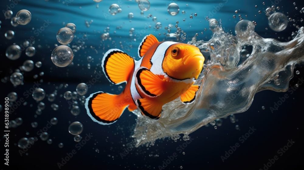 Poster Clown fish in the water