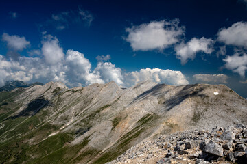 The Banski Suhodol Glacieret in the Pirin Mountains of Bulgaria as seen from the Koncheto ridge.