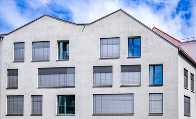typical reflection at a modern office building