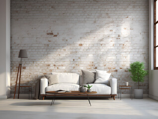 wall of bricks with different effects for the interior