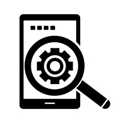 Vector illustration, Internet search icon. Isolated on a white background.