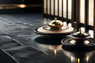 buddhist temple bells, ornaments