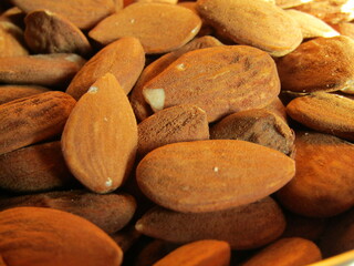 almonds, background, closeup