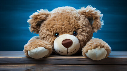 head of a cute brown teddy 