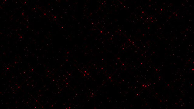 Starburst background with red sparkles