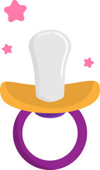 아기용 공갈 젖꼭지 용품 벡터 일러스트