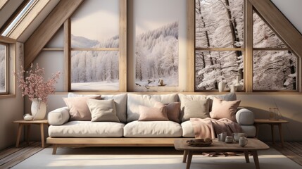 An elegant minimalist living room