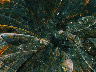 abstract chaotic fractal background 3D rendering illustration