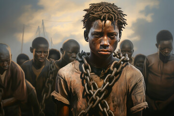 PEOPLE SUFFERING FROM SLAVERY. 