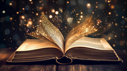 The book opens the magic inside.