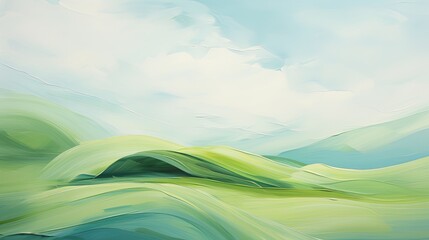 Green hills blue skies wallpaper