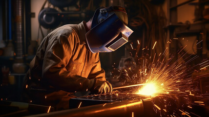 welding plasma cutting of metal, spark parts.