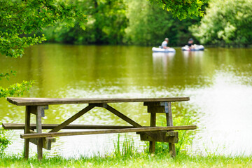 Lake landscape in France
