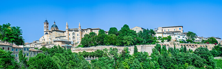 Fototapeta na wymiar Urbino panorama, city and World Heritage Site in the Marche region of Italy.